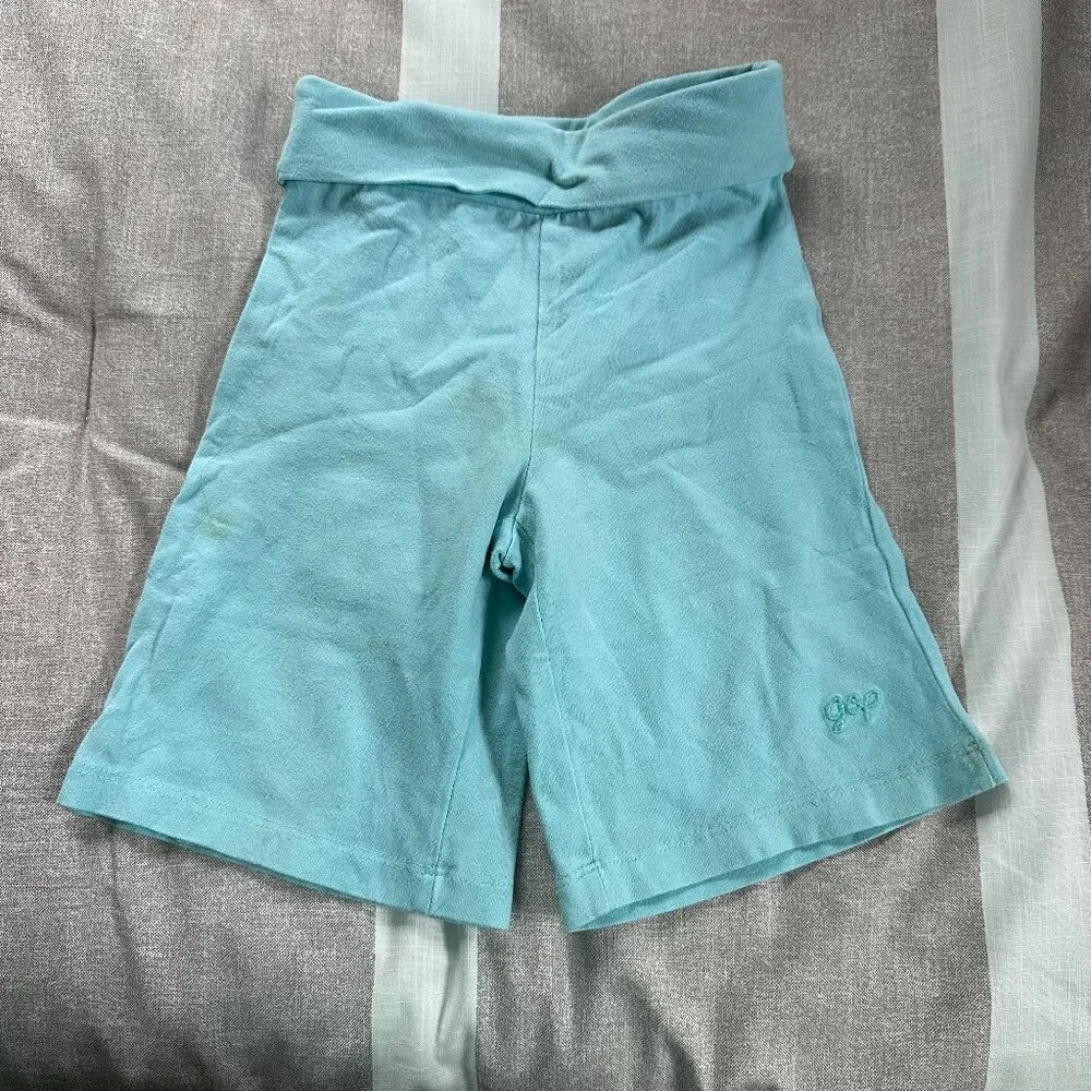 Baby Gap Cropped Flare Light Blue Yoga Pants Sz 18-24 mos